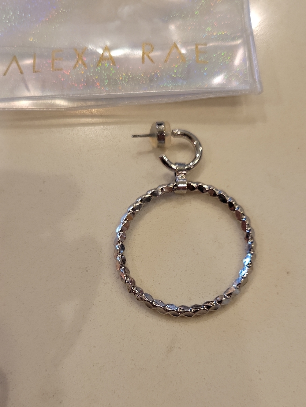Melania Rae Hoop Earrings. - Picture 4 of 5
